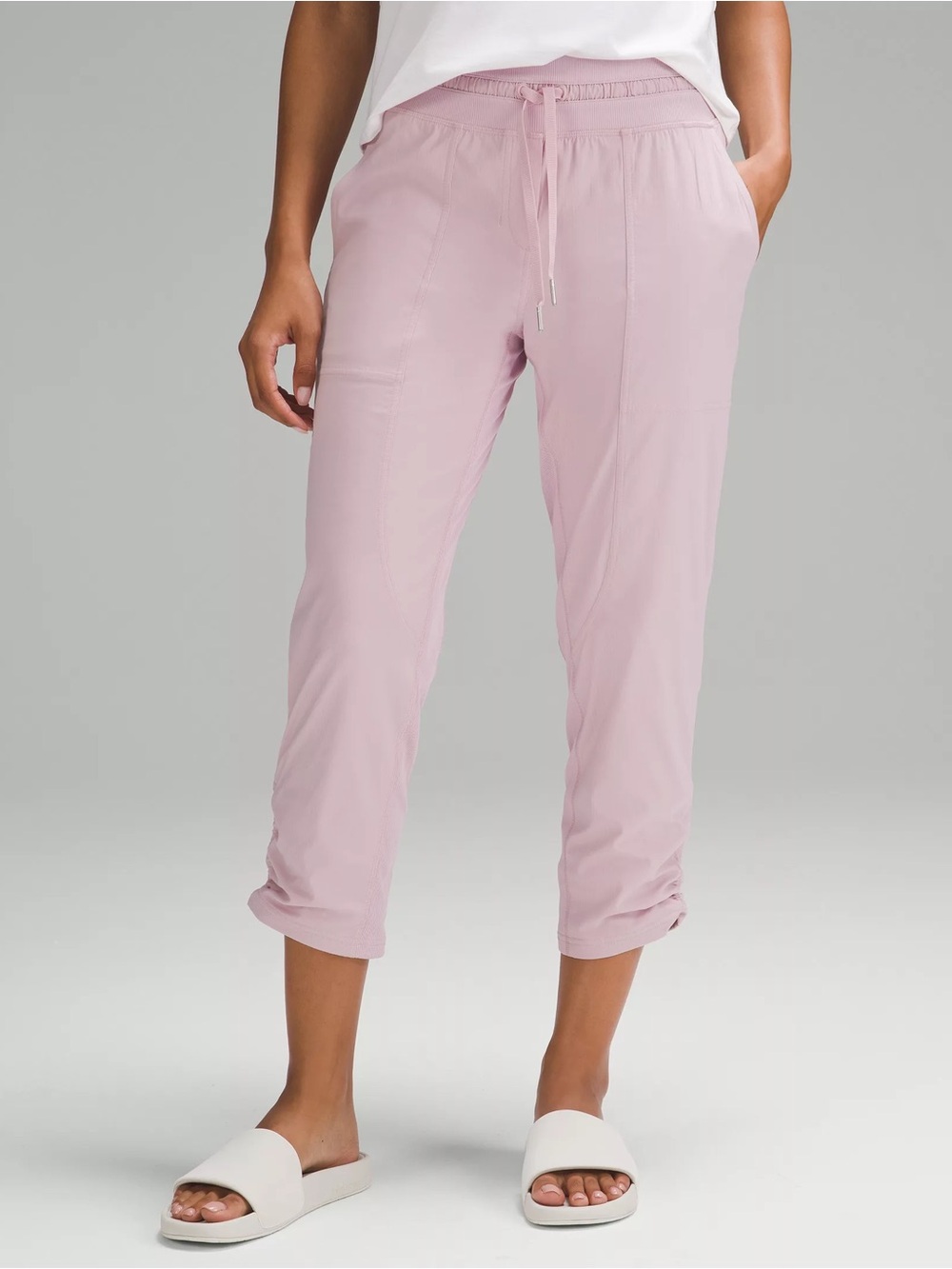 Lululemon Dance Studio Pants Cropped Pink Peony Size 6